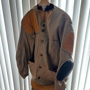 Men's Vintage 1960s Multi-Color Button-Up Utility Jacket